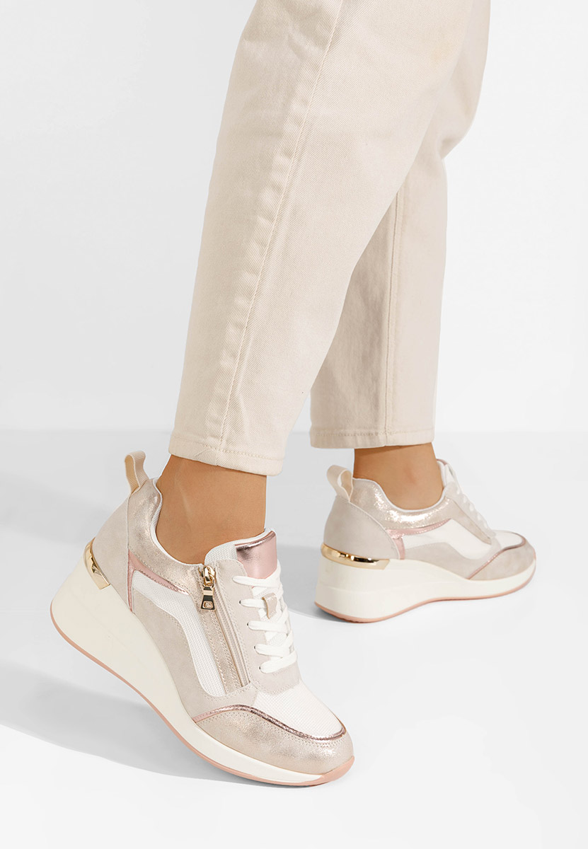 Sneakers cu platforma Kalista albi