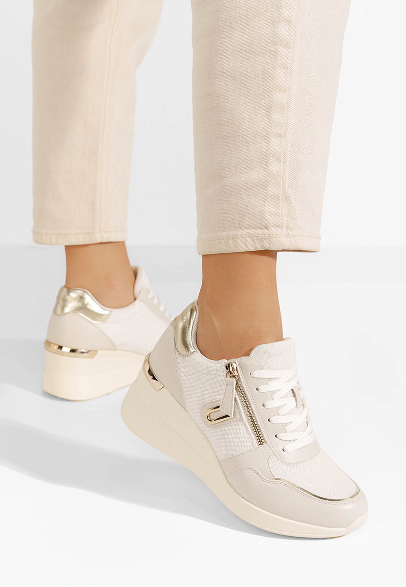 Sneakers cu platforma Ilioana bej