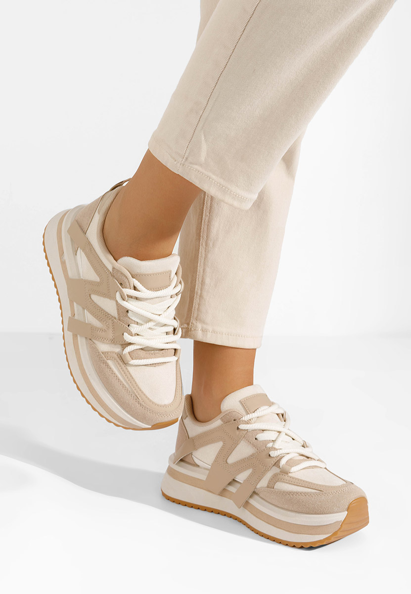 Sneakers cu platformă Pannyssa kaki