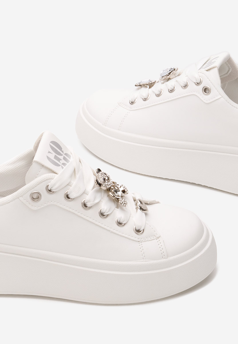 Sneakers cu platformă Amale albi