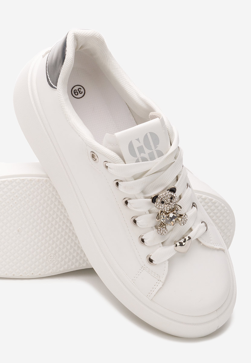 Sneakers cu platformă Amale albi