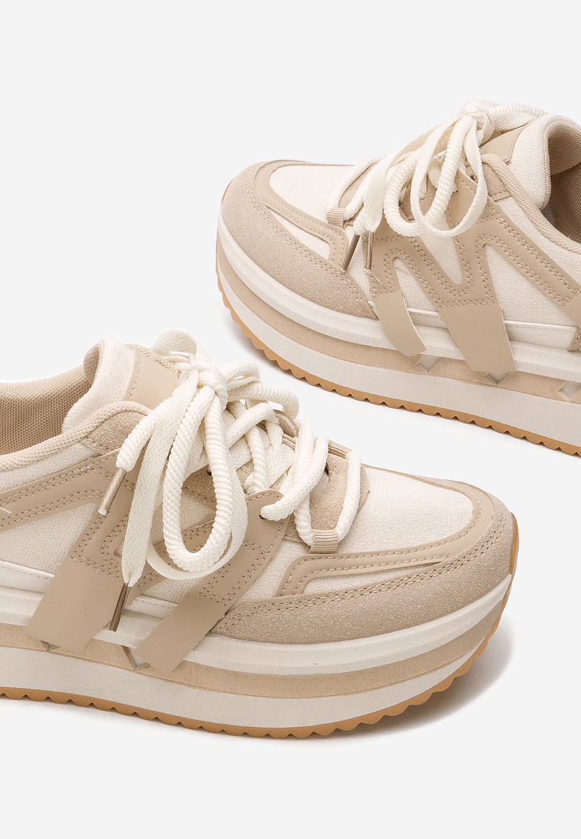 Sneakers cu platformă Pannyssa kaki