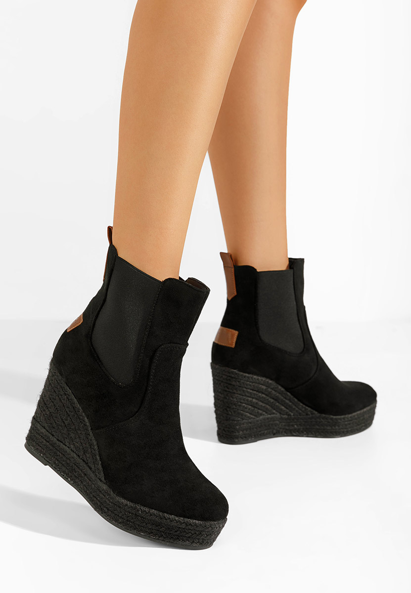Botine cu platforma Dorethea negre