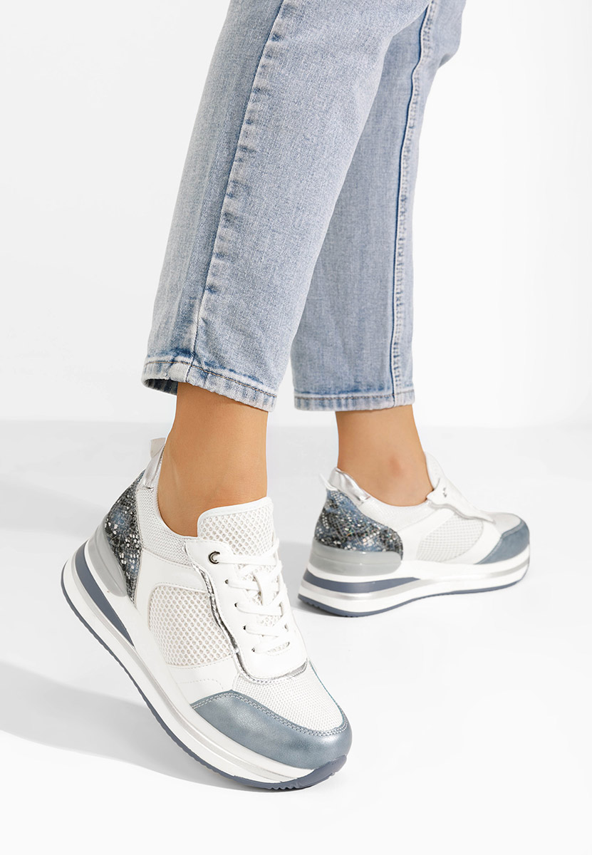 Sneakers cu platforma Tiela albastri