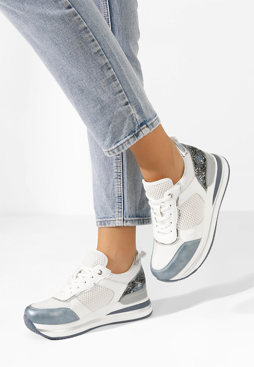 Sneakers cu platforma Tiela albastri