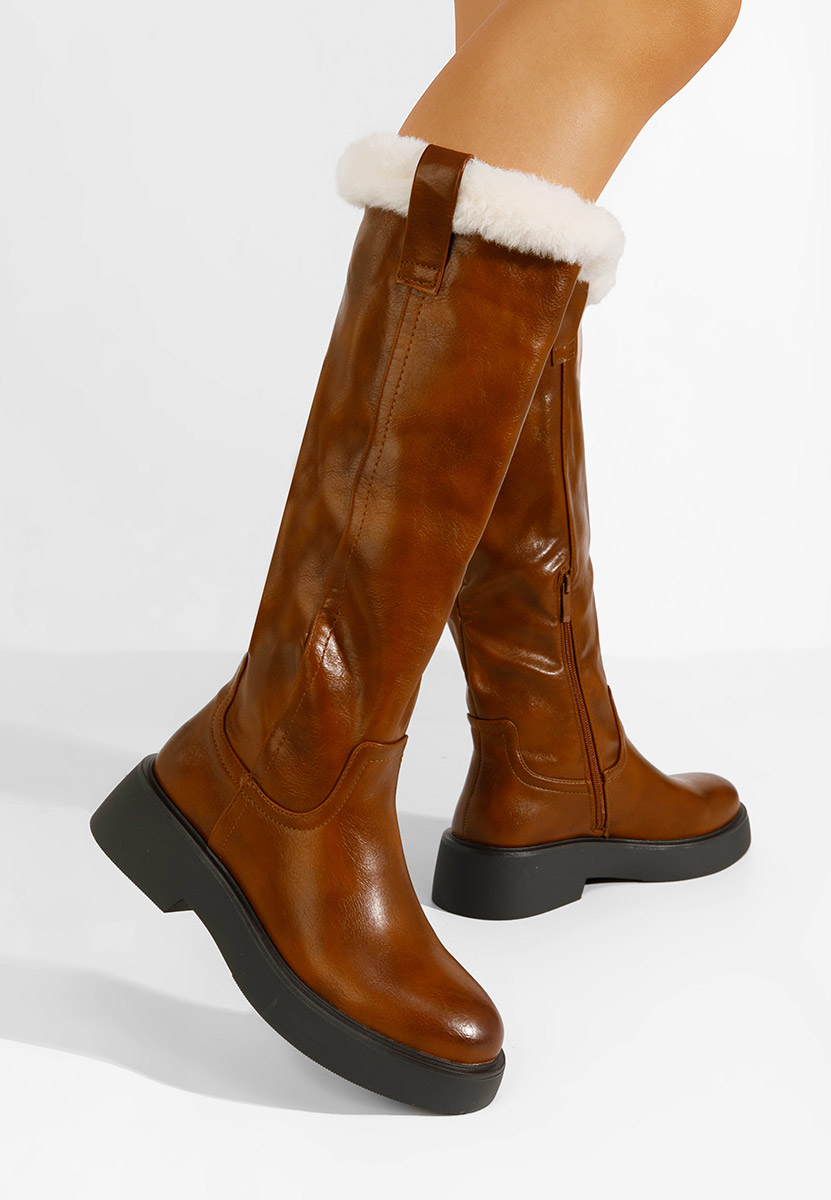 Cizme dama Kayce camel