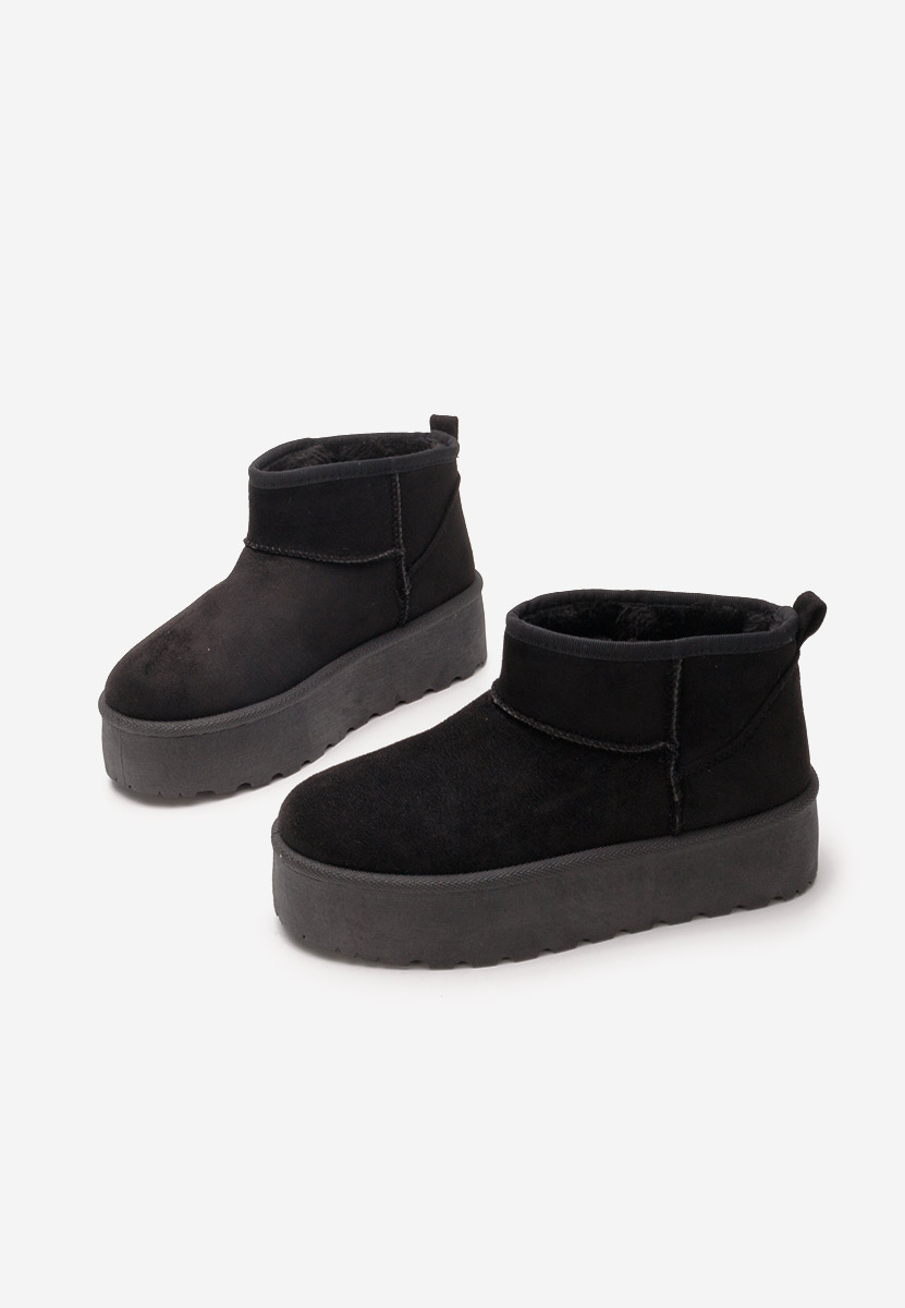 Cizme tip ugg Francene negre