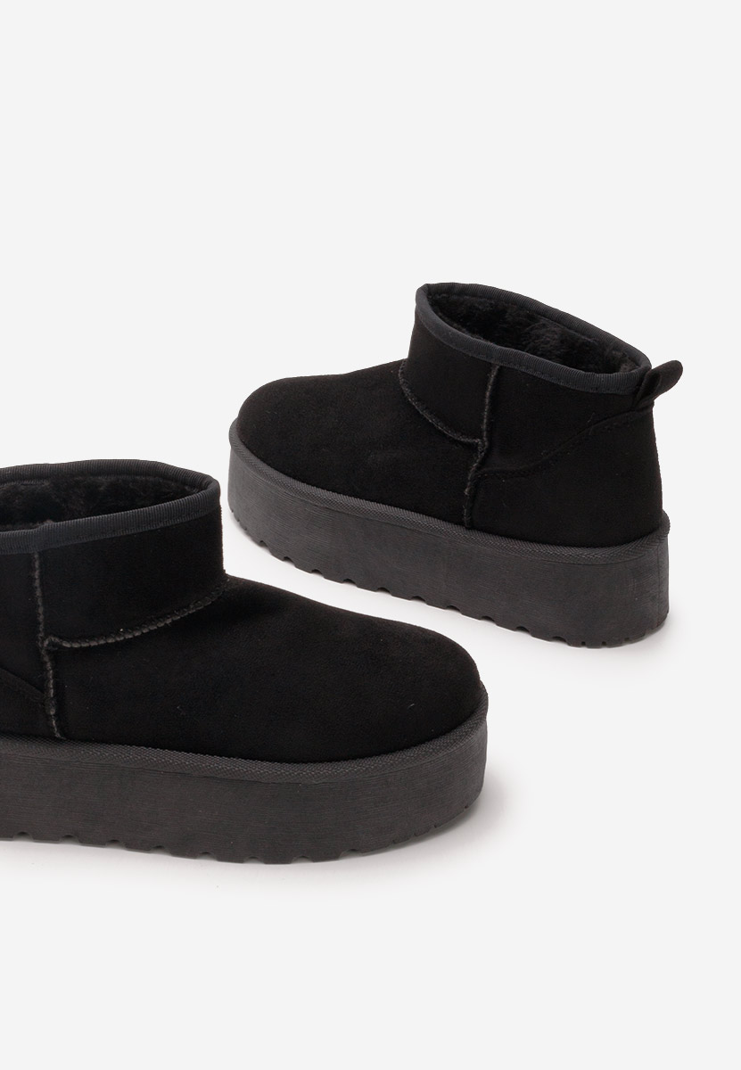 Cizme tip ugg Francene negre