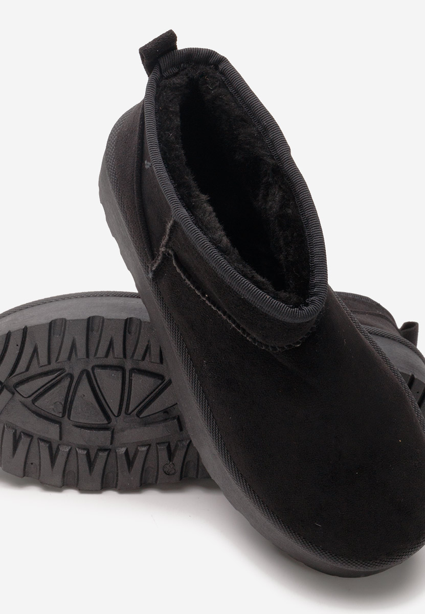 Cizme tip ugg Francene negre