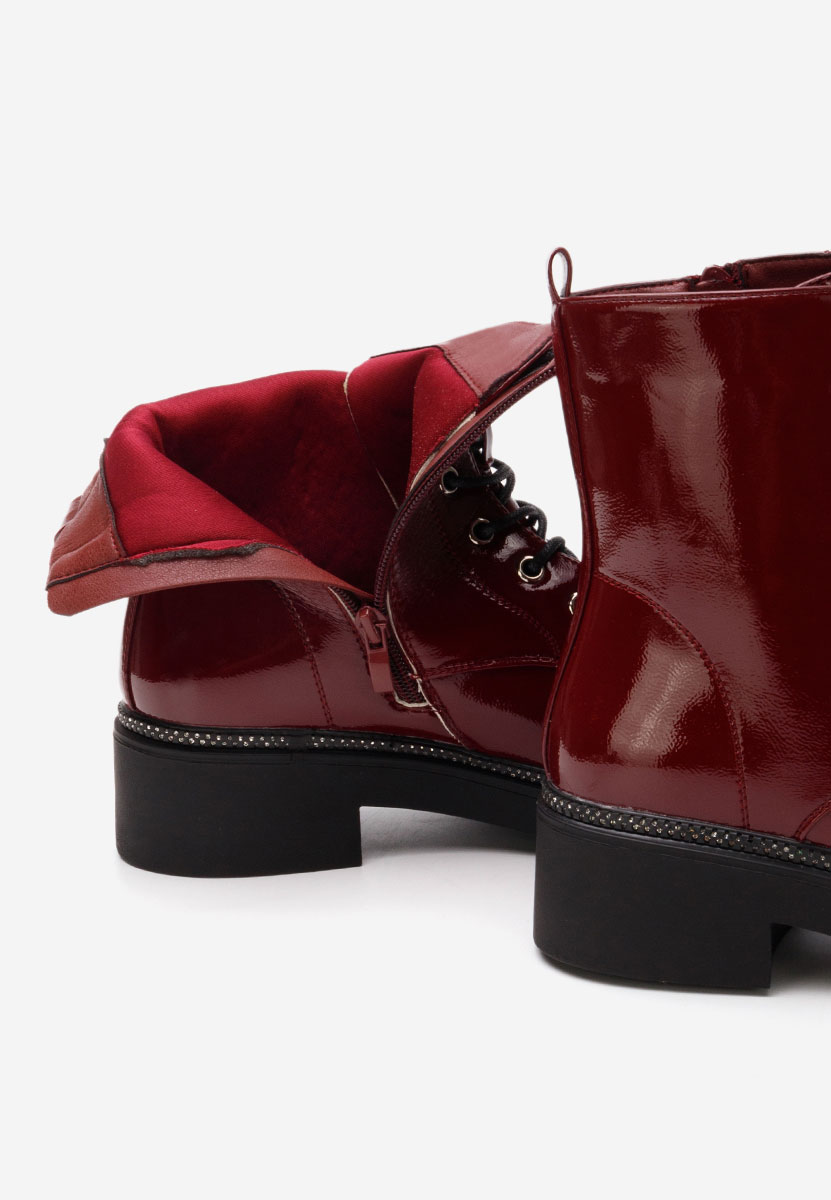 Bocanci lacuiti dama Cherise rosii