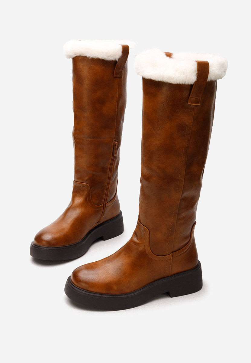 Cizme dama Kayce camel