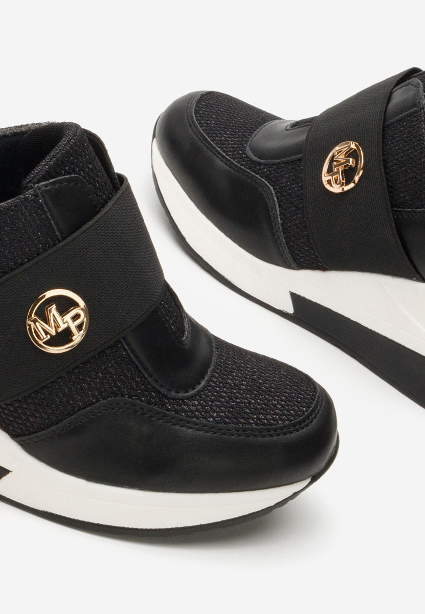Sneakers cu platforma Yolena negri