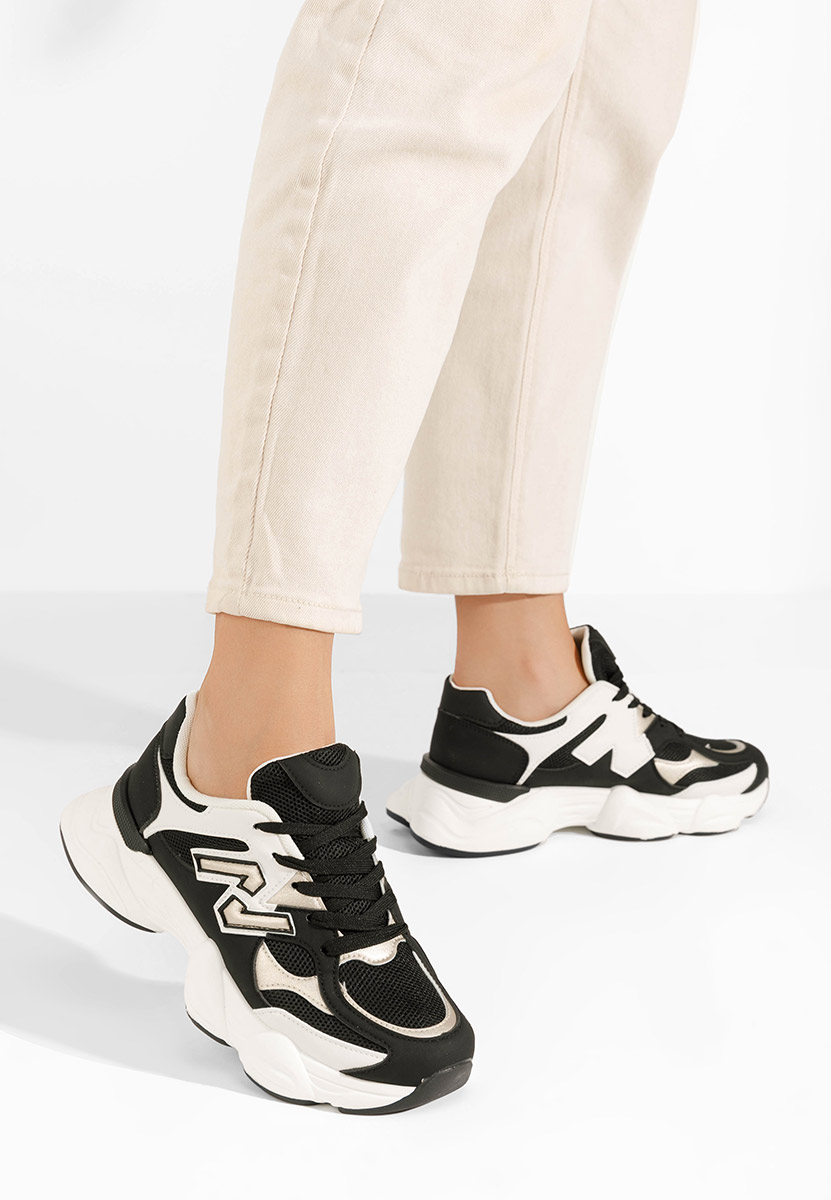 Sneakers dama Louie negri Sneakers dama Louie negri