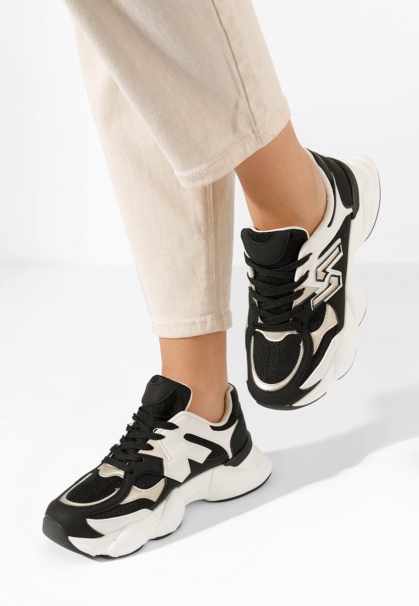 Sneakers dama Louie negri Sneakers dama Louie negri