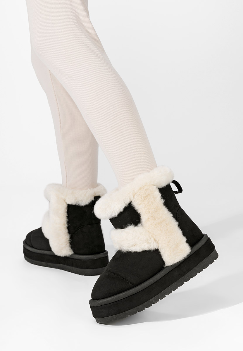 Cizme de tip ugg Tarra negre