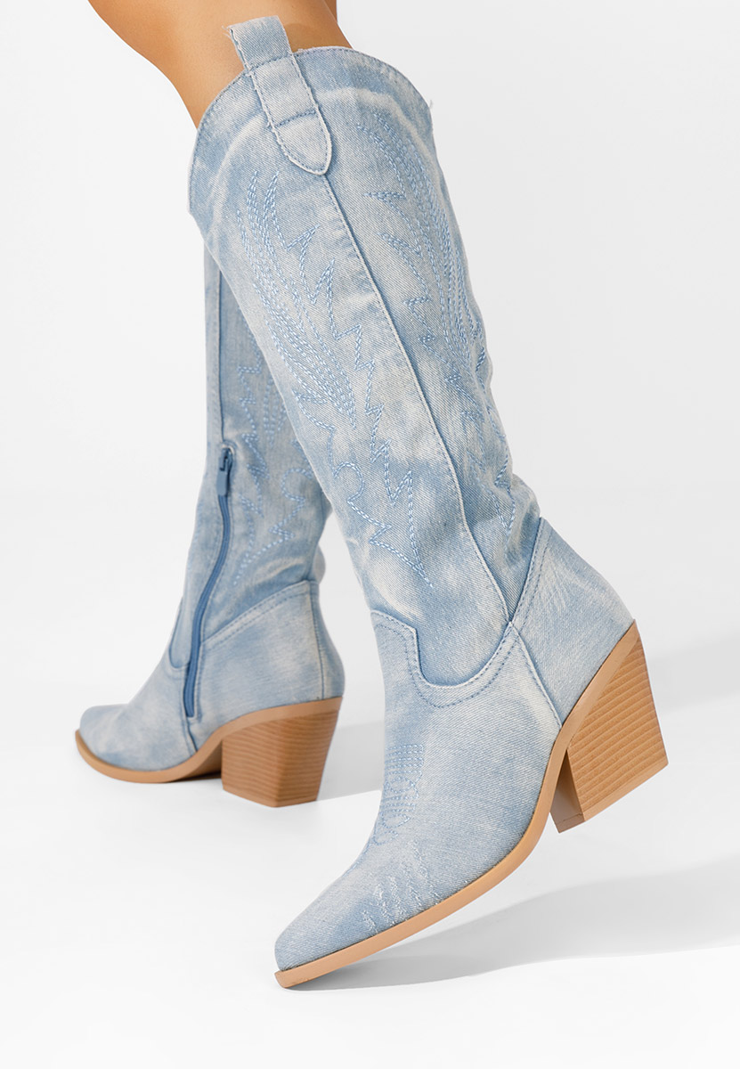 Cizme cowboy damă Celina denim