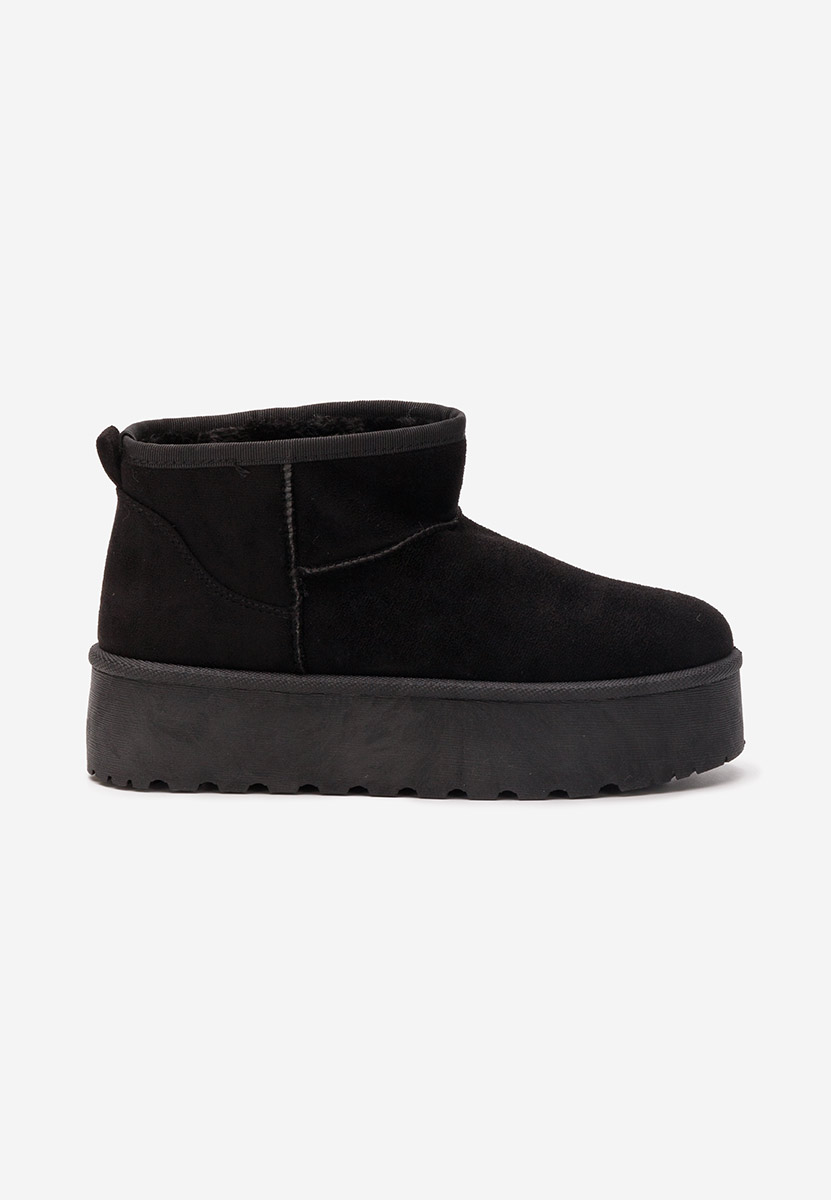 Cizme tip ugg cu platformă Lissie negre