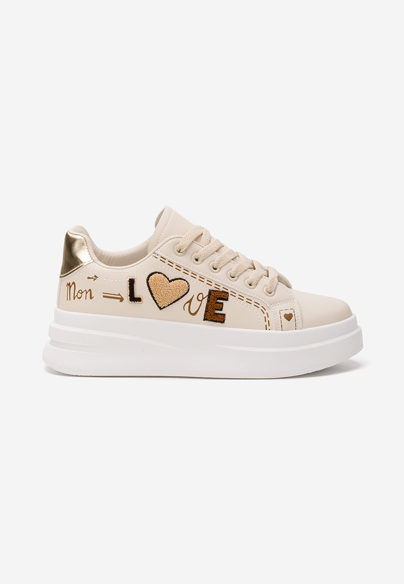 Sneakers cu platforma Stephenie bej Sneakers cu platforma Stephenie bej