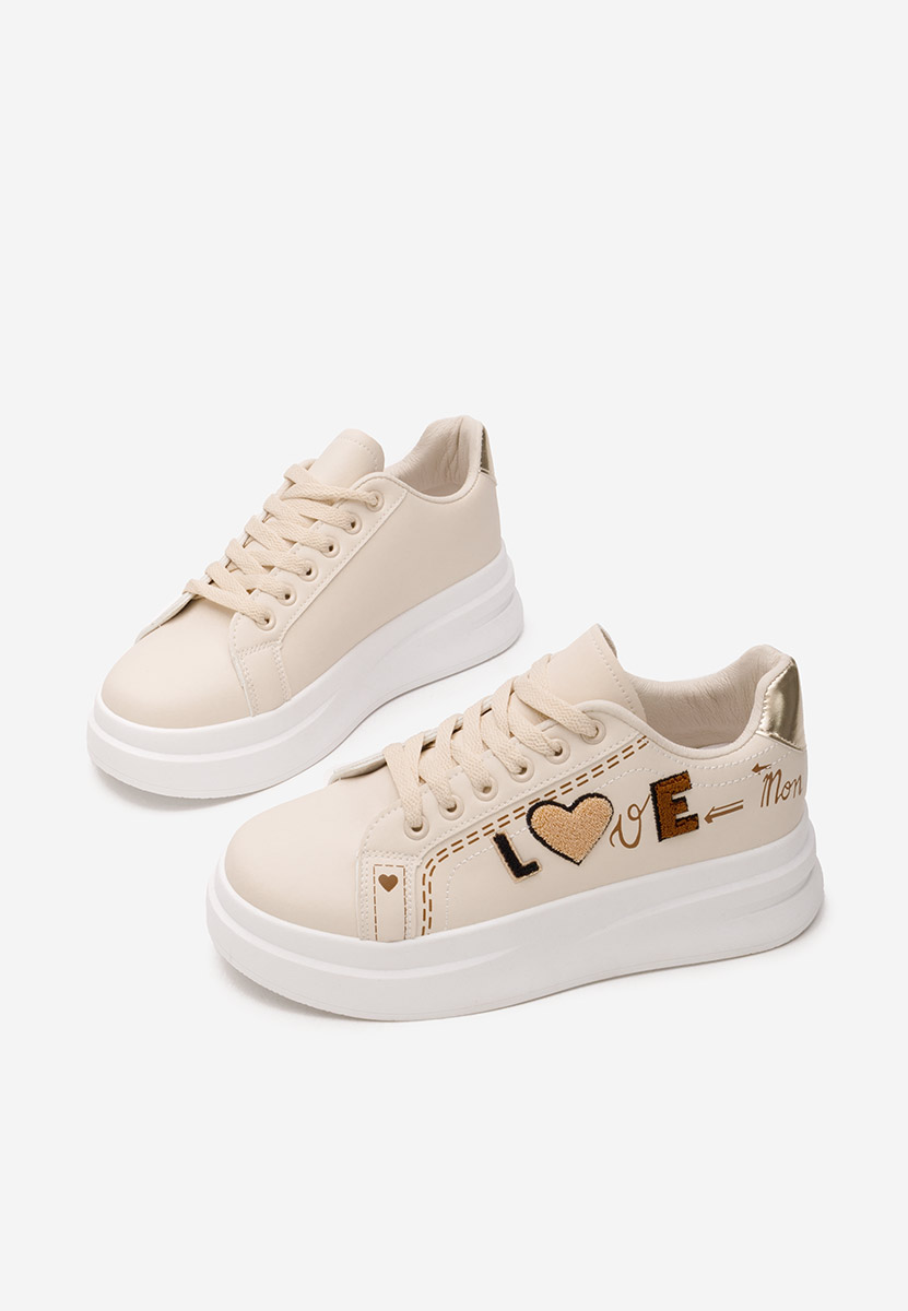 Sneakers cu platforma Stephenie bej Sneakers cu platforma Stephenie bej