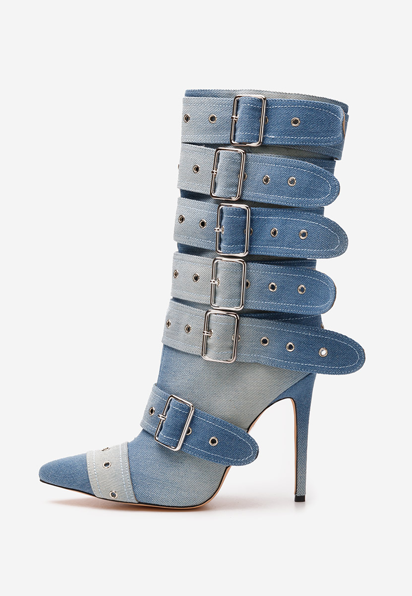 Cizme stiletto Donetta V2 denim