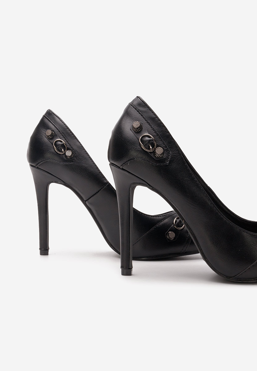 Pantofi stiletto Supreme V3 negri