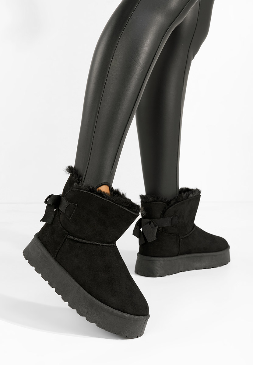 Cizme tip ugg Nishalla negre