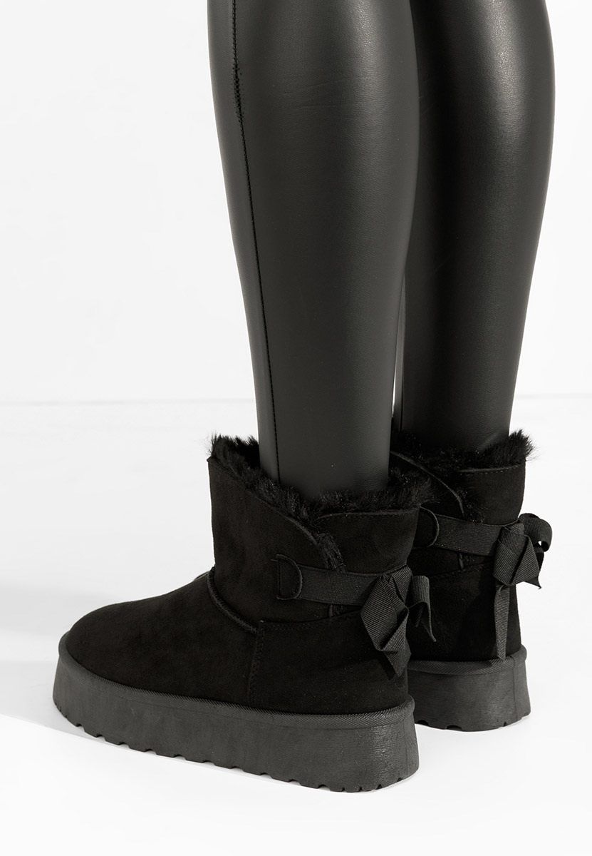 Cizme tip ugg Nishalla negre