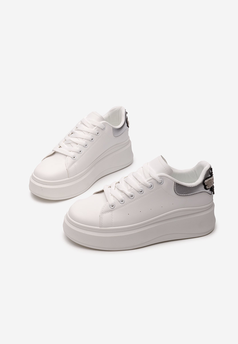 Sneakers cu platforma Marilynn argintii