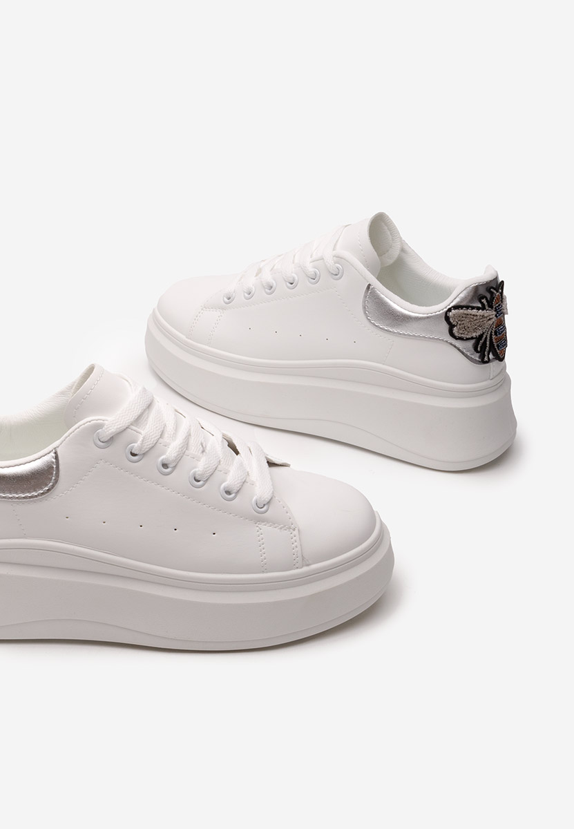 Sneakers cu platforma Marilynn argintii