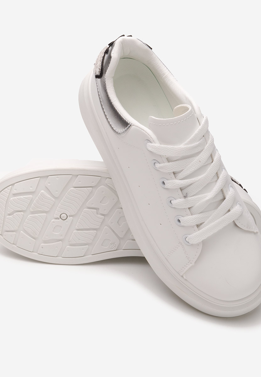 Sneakers cu platforma Marilynn argintii