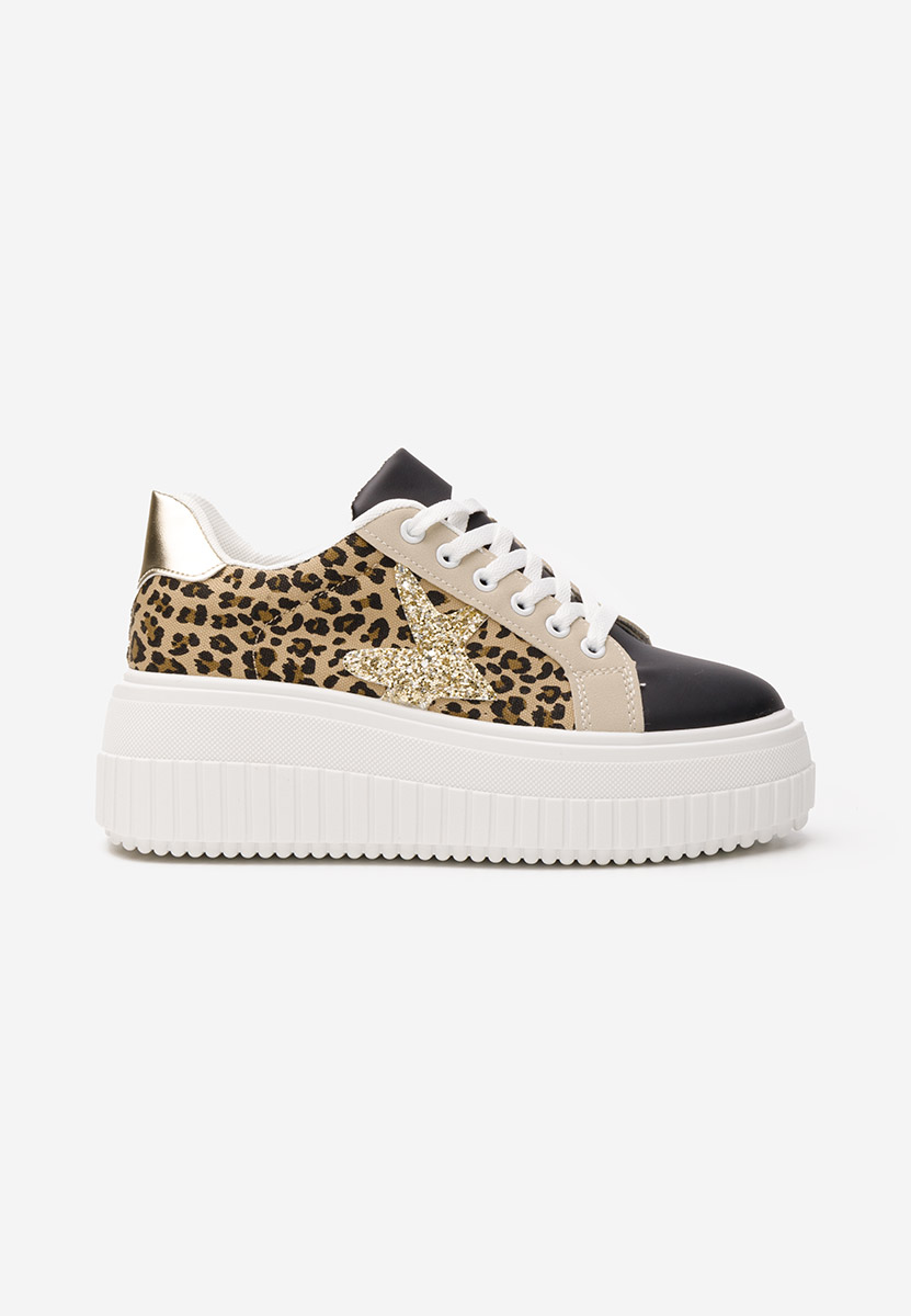 Sneakers cu platforma Arletha leopard