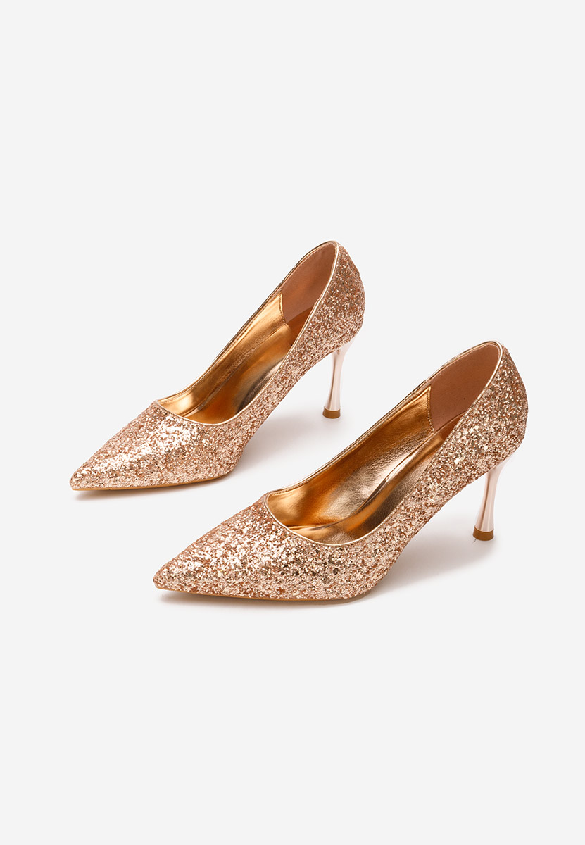 Pantofi stiletto Amilia champagne