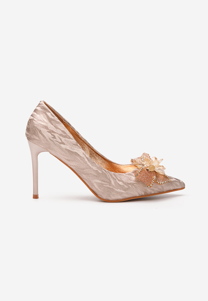 Pantofi stiletto Janiece champagne