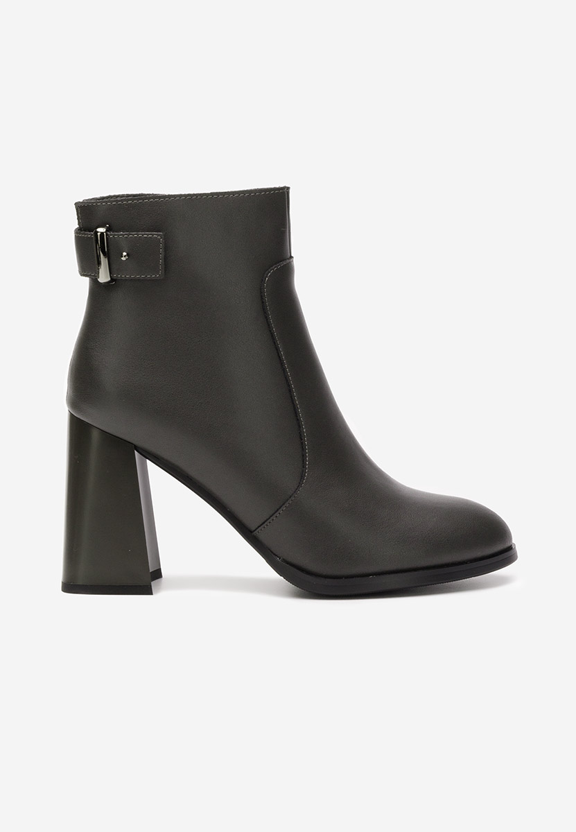 Botine dama piele Viktoria gri