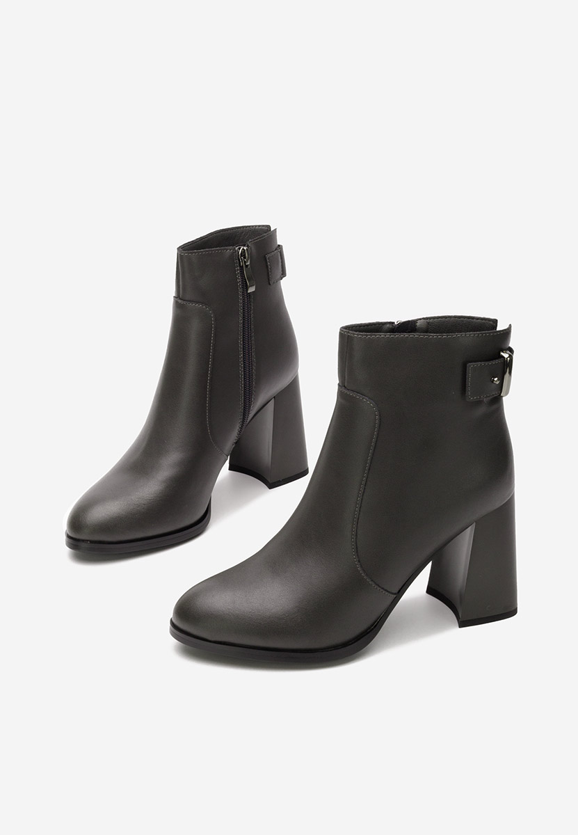 Botine dama piele Viktoria gri