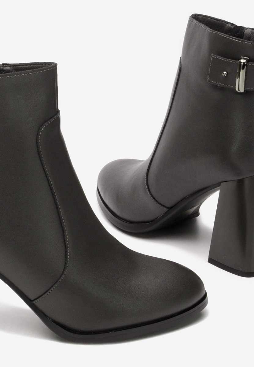 Botine dama piele Viktoria gri