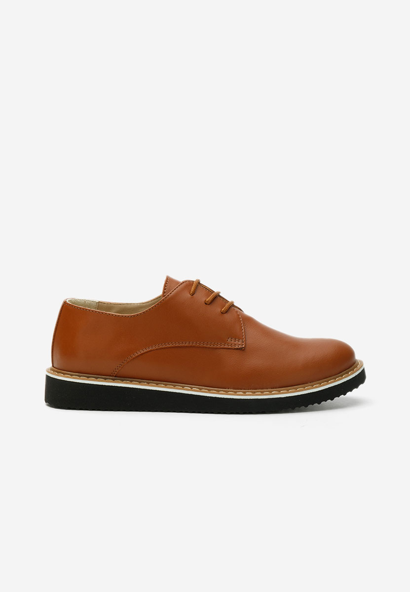 Pantofi derby piele Casilas camel