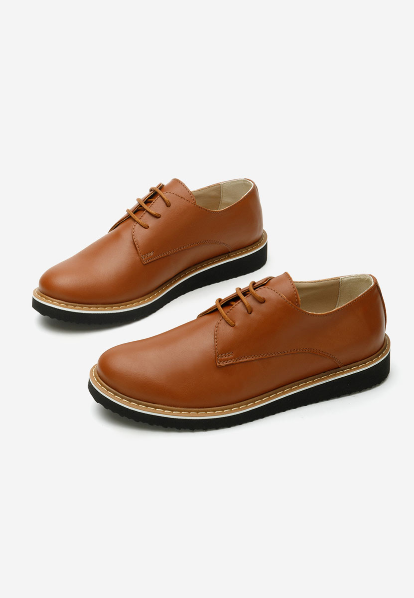 Pantofi derby piele Casilas camel