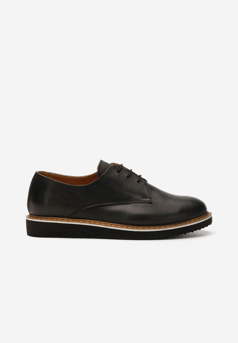 Pantofi derby piele Casilas negri