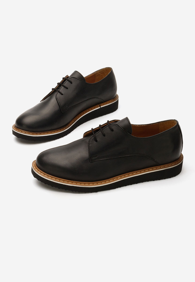 Pantofi derby piele Casilas negri