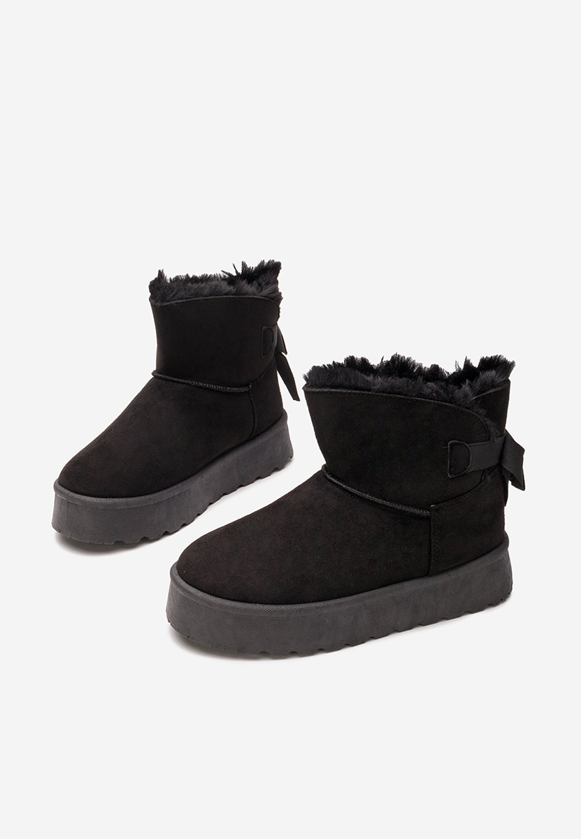 Cizme tip ugg Nishalla negre