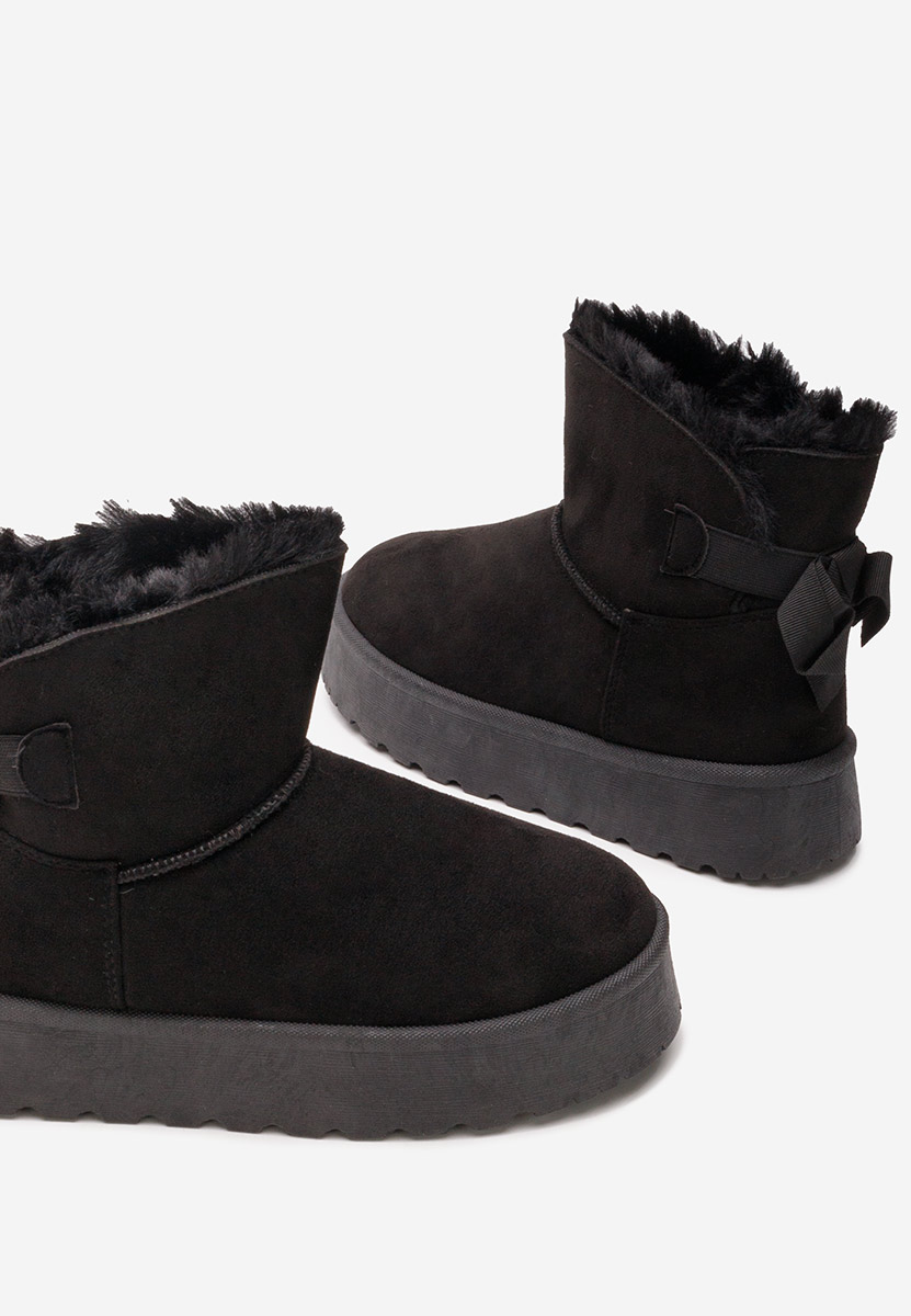 Cizme tip ugg Nishalla negre