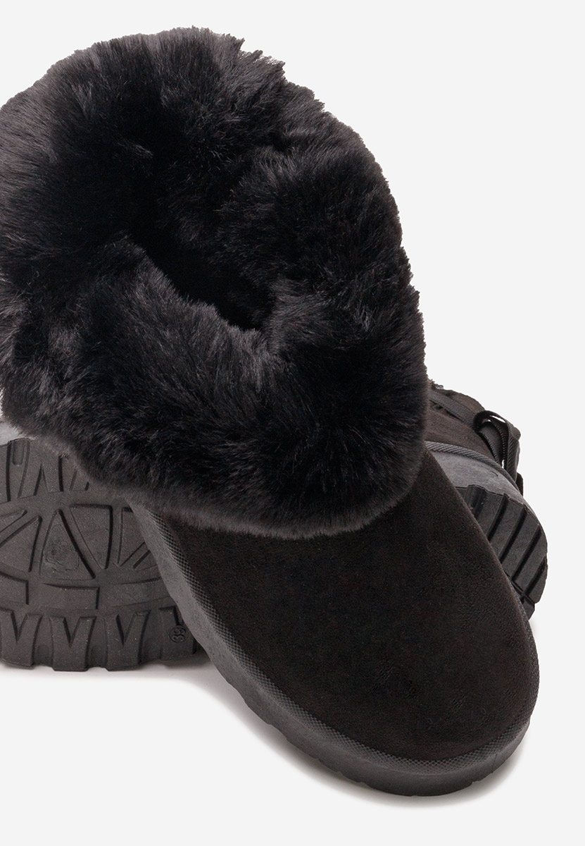 Cizme tip ugg Nishalla negre