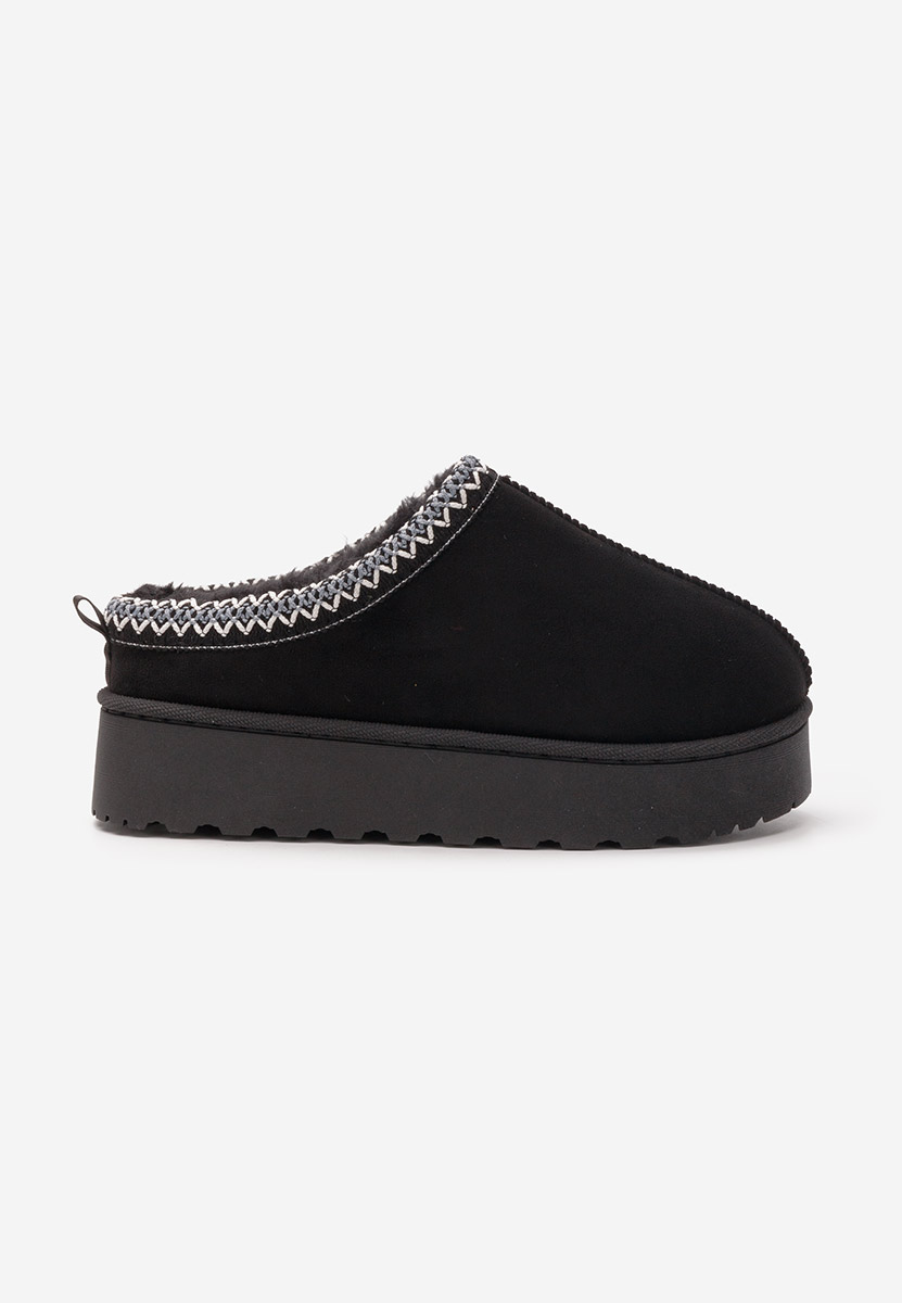 Cizme tip ugg Cassei negre