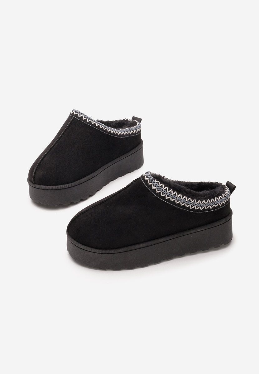 Cizme tip ugg Cassei negre