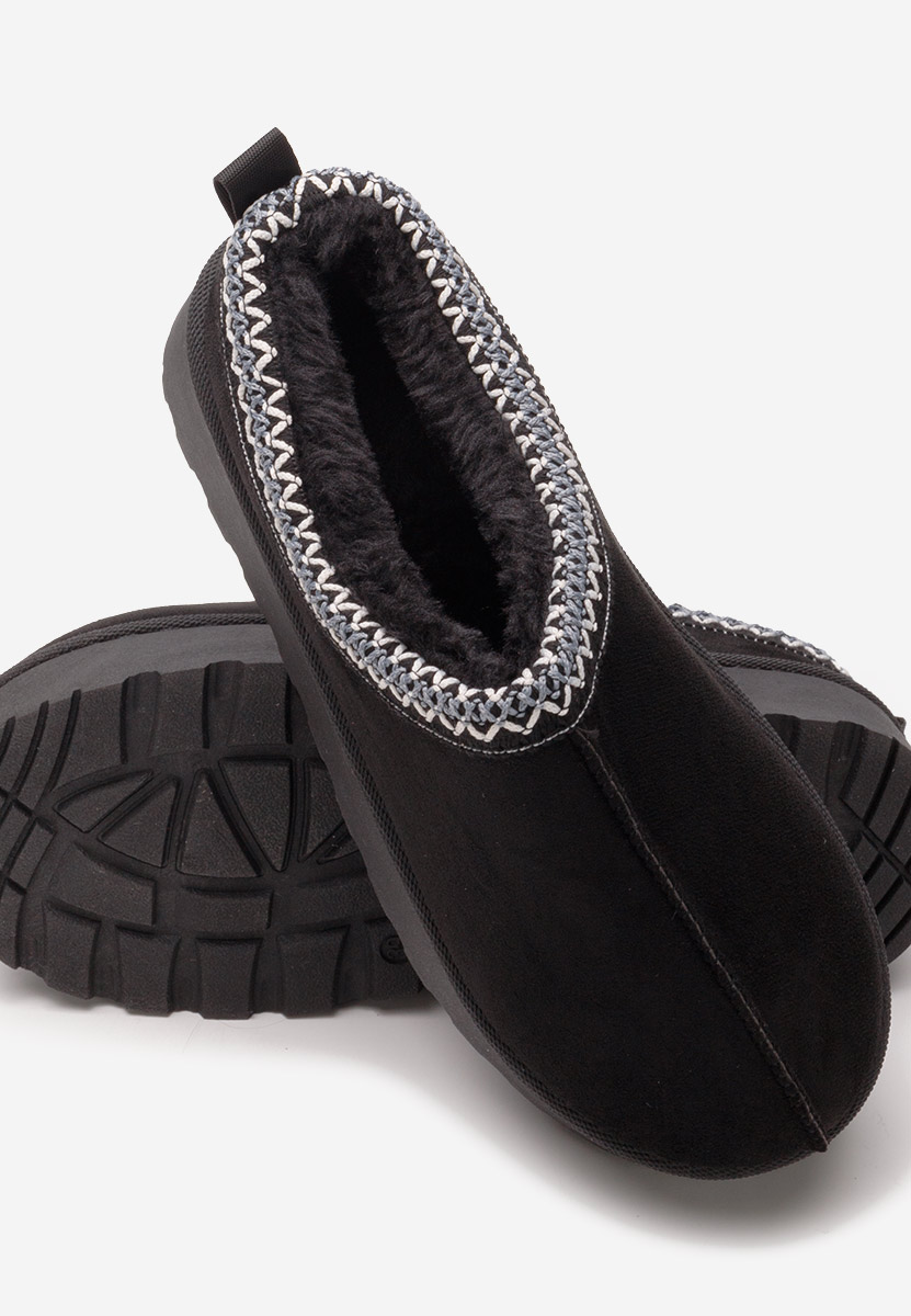 Cizme tip ugg Cassei negre