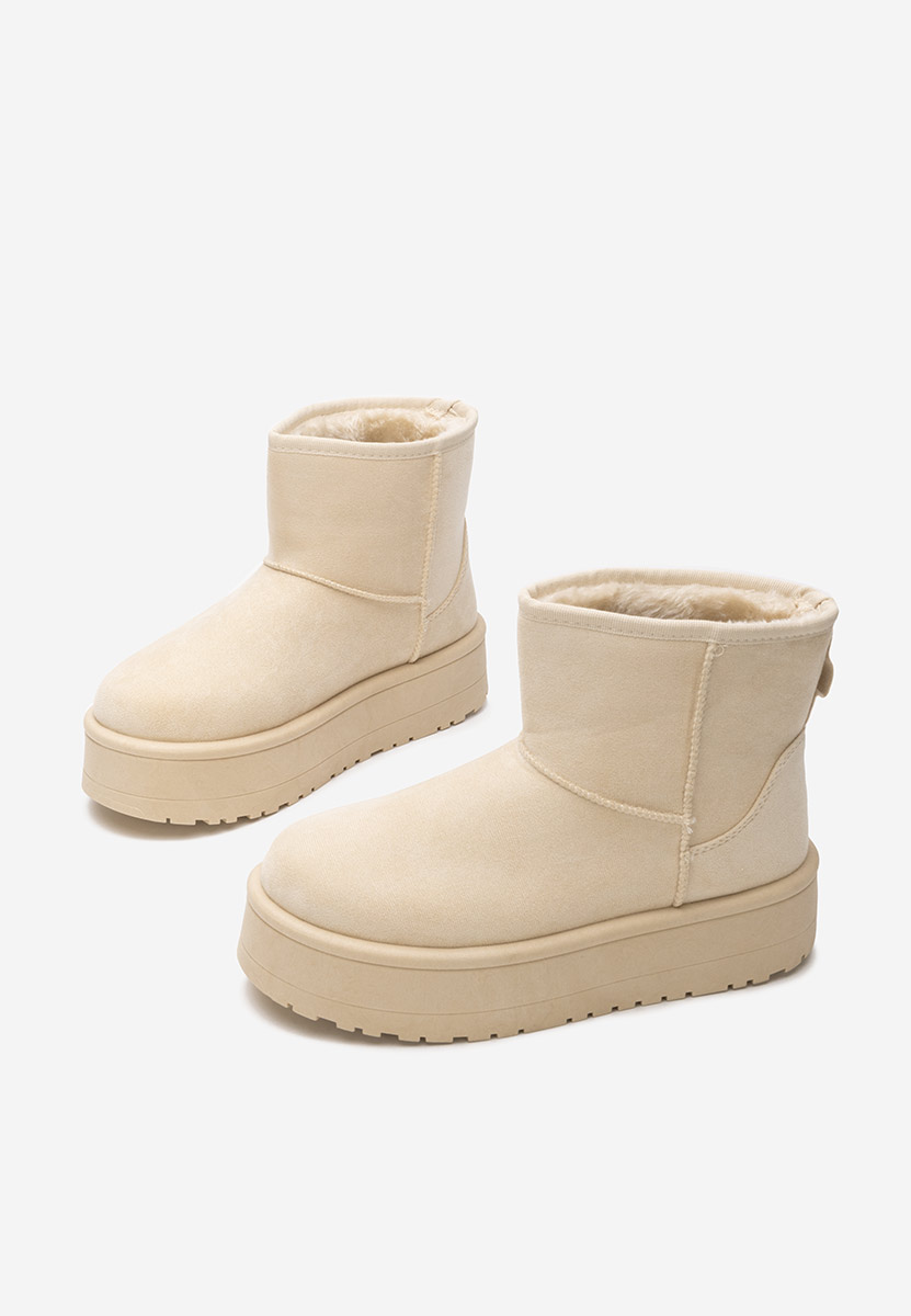 Cizme tip ugg Margorrie bej