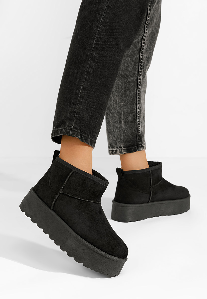 Cizme tip ugg Dayna negre