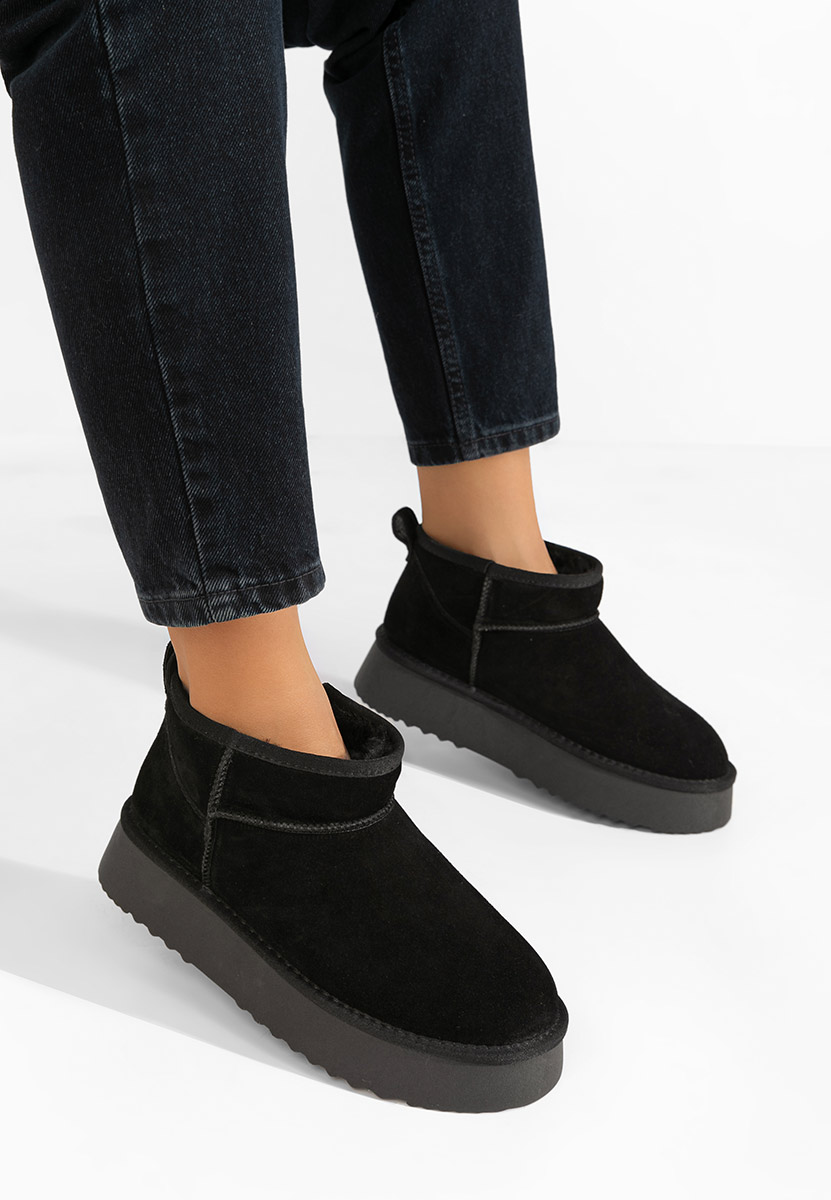 Cizme tip ugg Willa negre