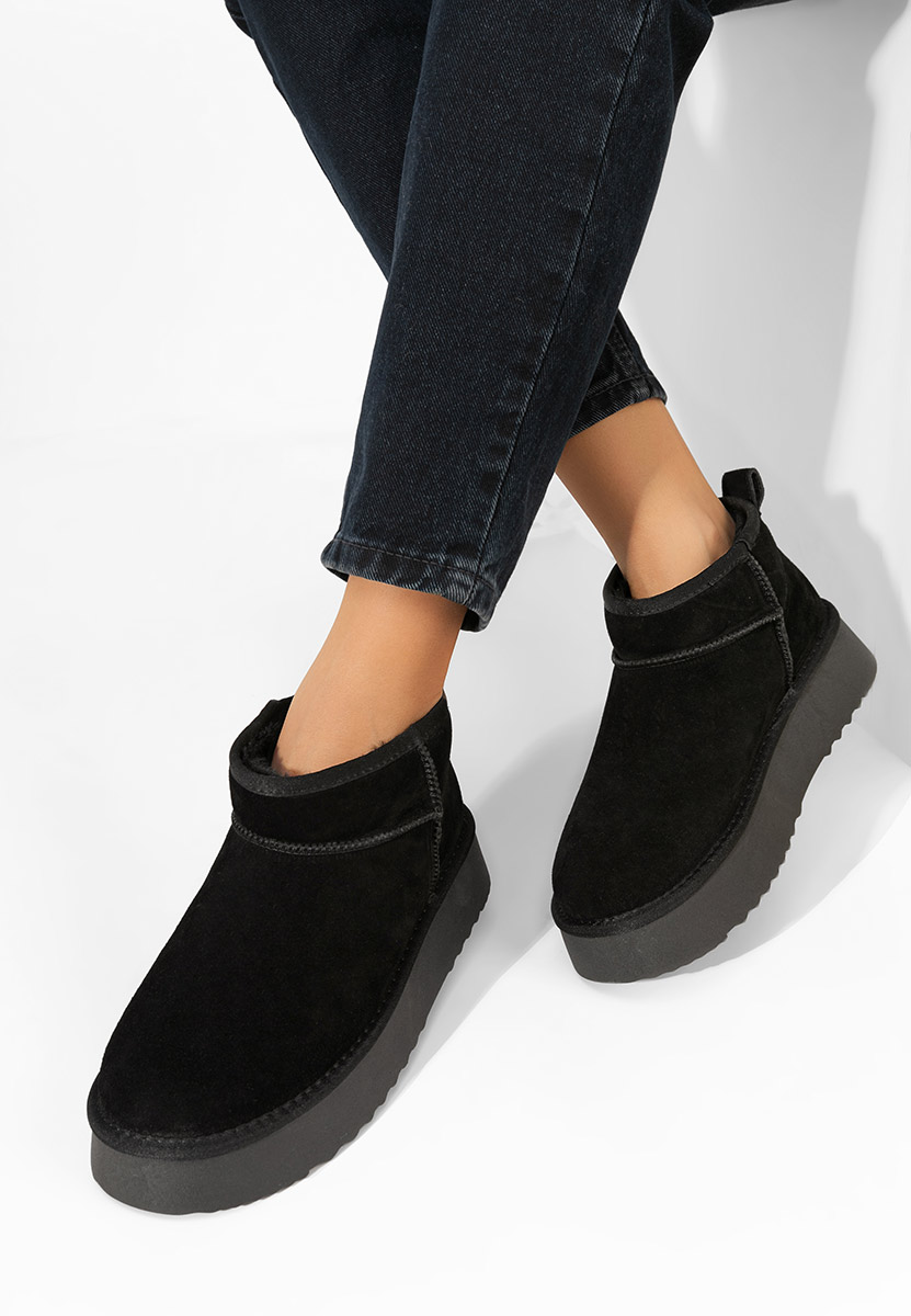 Cizme tip ugg Willa negre